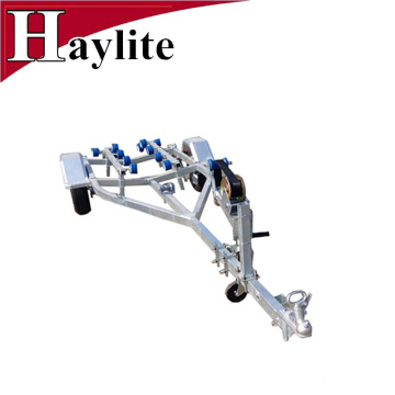 Steel rubber roller boat trailer frame